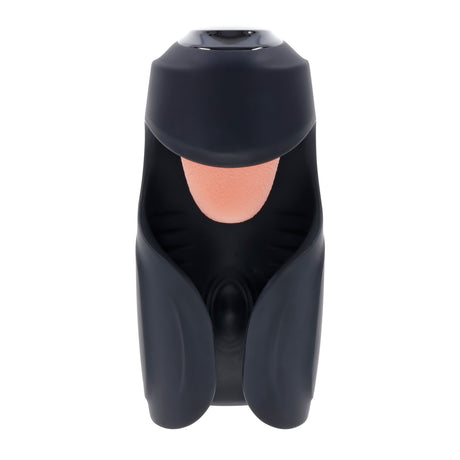 Evolved Novelties Lick the Tip Black Tongue-Flicking Male Stroker - ZE-RS-4134-2