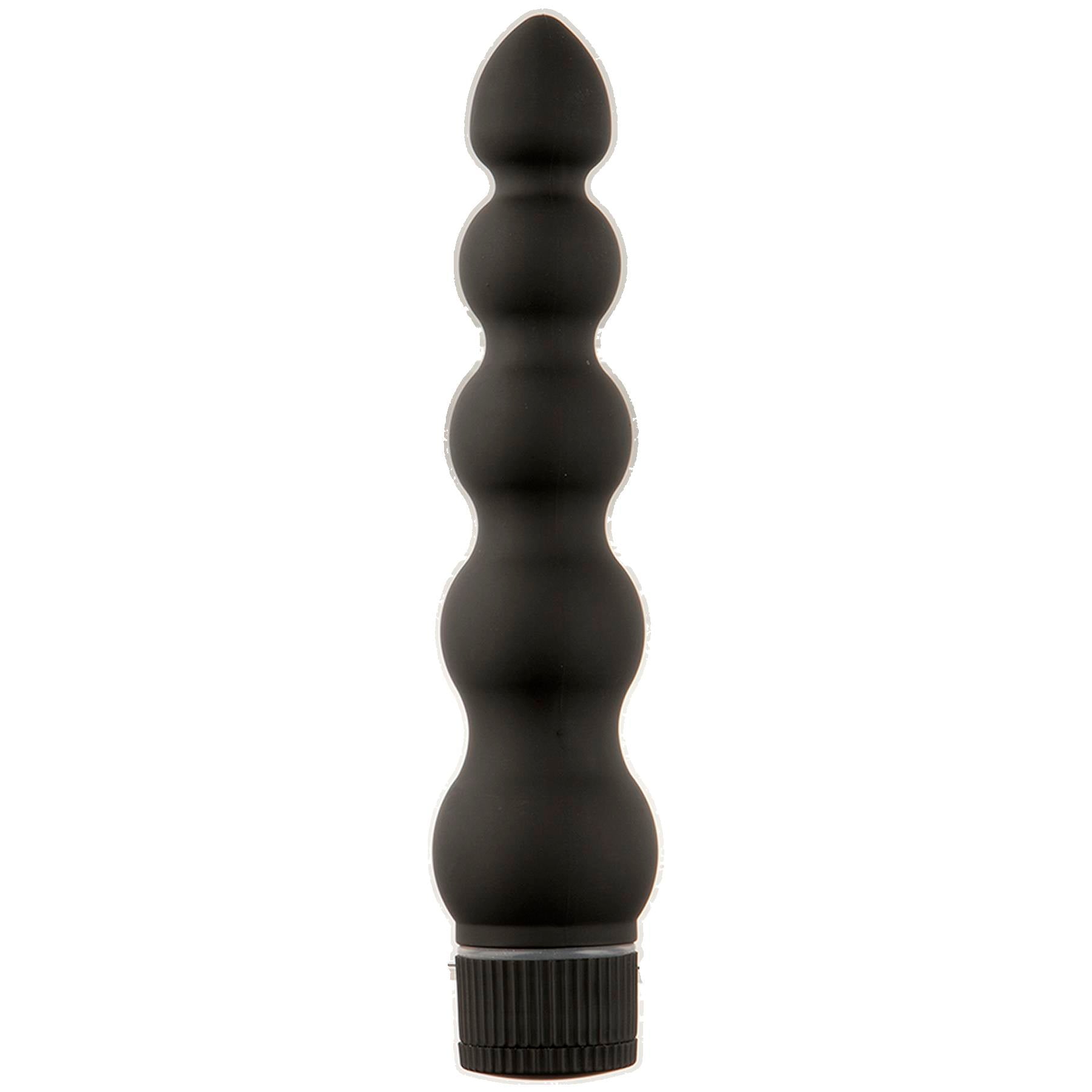 Black Magic 7 Inch Ribbed Vibe by Doc Johnson