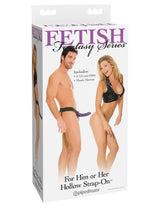 "Fetish Fantasy Series for Him or Her Hollow Strap-on - Purple PD3366-12"