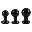 Doc Johnson Round Butt Plug 3-Piece Set — Black - DJ0244-71-CD