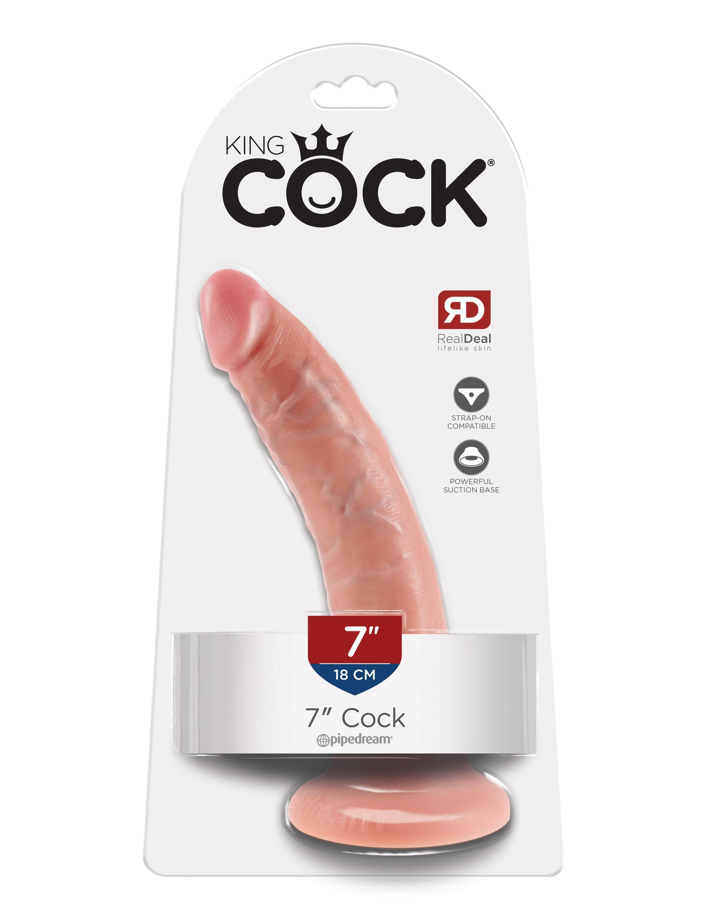 King Cock 7-Inch Cock - Flesh by Pipedream