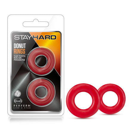 Blush Donut Rings — Red Stretchy Performance Rings - BL-00898