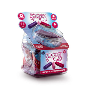 Blush Play With Me Pocket Vibes — 3.4-inch Mini Vibe, 36-Pack (Fish Bowl) - BL-240810