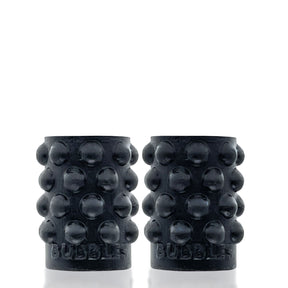 Oxballs Bubbles Nipsuckers, Black — Liquid Platinum Silicone - OX-1923-BLKREG