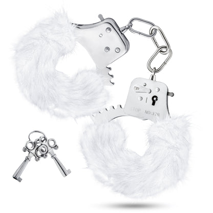 Temptasia - Plush Fur Cuffs - White by Blush
