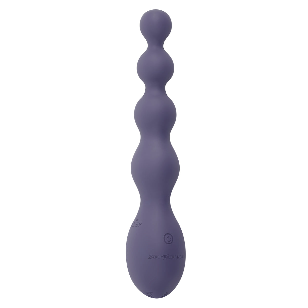Evolved Novelties Rumpy Bumpy Purple Beaded Anal Vibrator - ZE-RS-5148-2