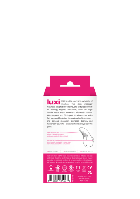 VeDO Luxi Rechargeable Clitoral Finger Vibe, Pink - VI-F2109