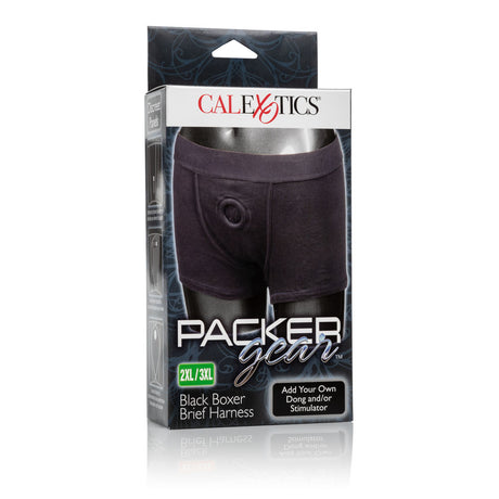 CalExotics Packer Boxer Brief Harness — Black, 2XL/3XL - SE1576253