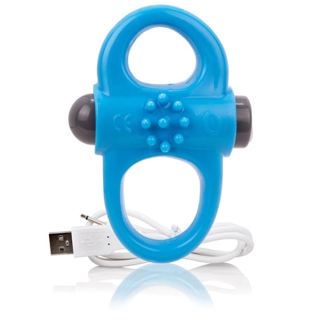 Screaming O Charged Yoga Rechargeable Vibe Ring — Blue - AYOG-BU-101E