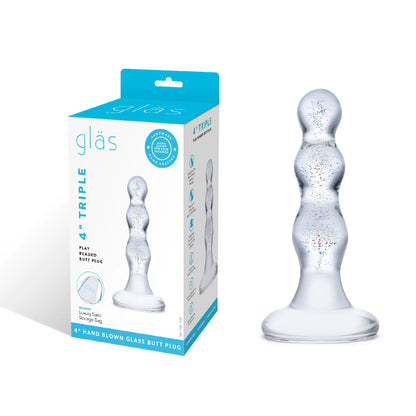 Triple Play Beaded Butt Plug by Electric Novelties