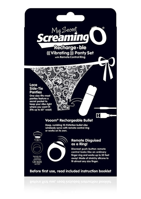 My Secret Charged Remote Control Panty Vibe - Black