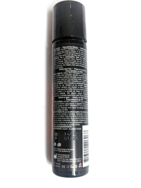 Wet Warming Premium Heating Lubricant — 1 fl. oz. - WT20606