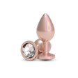 nsnovelties Rear Assets Medium Anal Plug — Iridescent Champagne Aluminum - NSN-0968-16