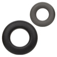 CalExotics Alpha Liquid Silicone Prolong Rings, Set of 2 — Black/Gray - SE1491902