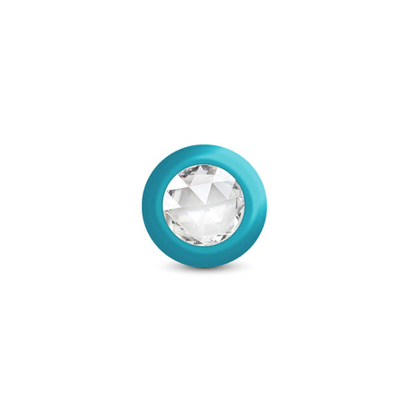 Viben Eluxe Vibrating Gem Anal Plug, Small — Blue Ombre with Remote - VB-CC9156