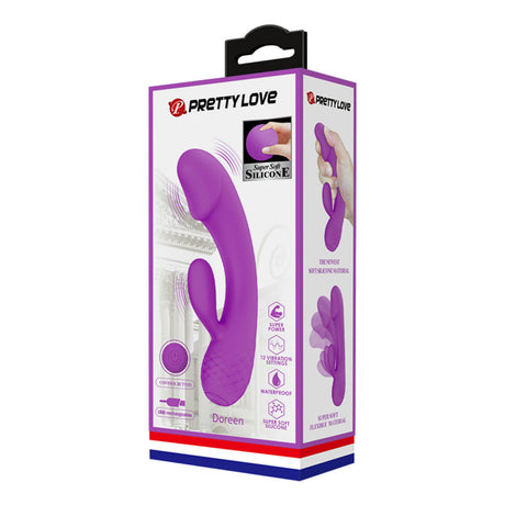 Pretty Love Doreen Rechargeable G-Spot Rabbit Vibrator, 6.89 in - BI-014666-1