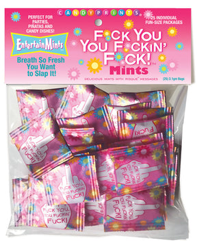 "F*Ck You You F*Ckin' F*Ck Mints! 25 Individual Fun Size Packages CP-905"