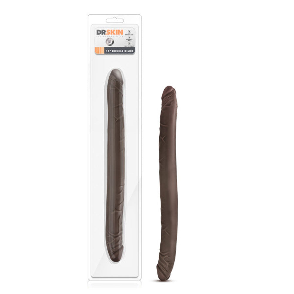 Dr. Skin - 16 Inch Double Dildo - Chocolate by Blush