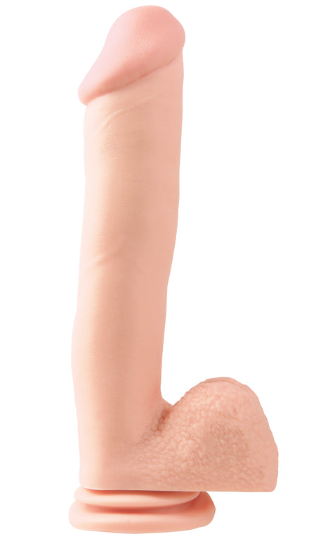 Pipedream Basix Rubber Works 12-Inch Dong with Suction Cup — Light - PD4231-21