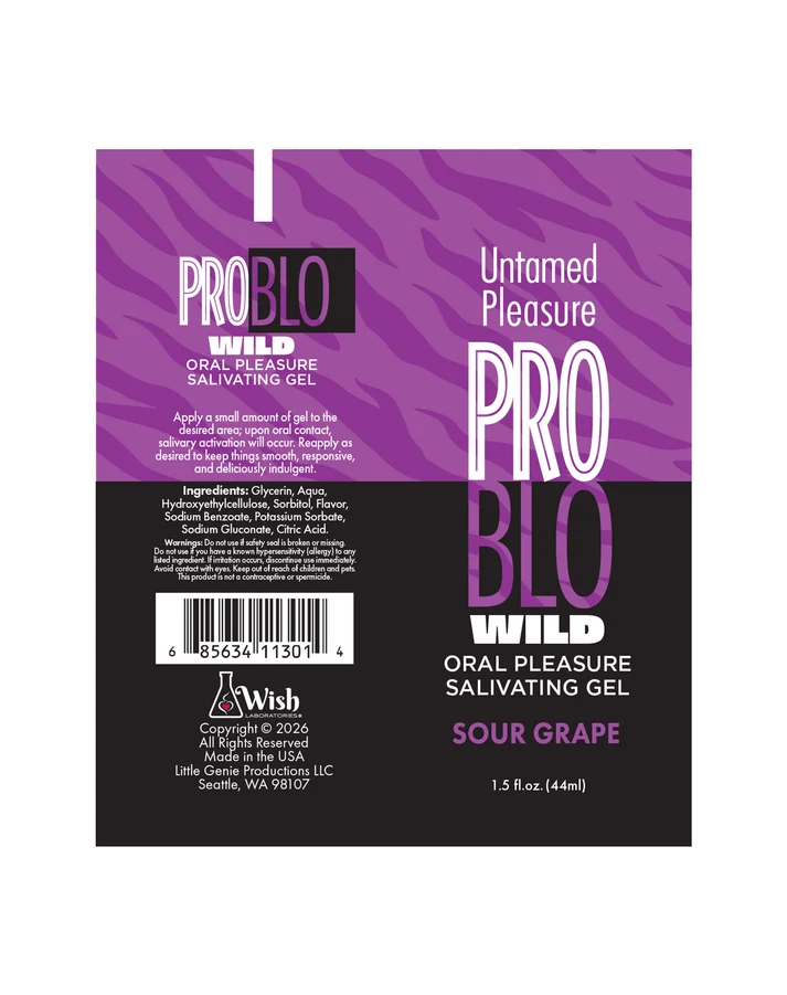 Little Genie Problo Wild Oral Gel, Sour Grape — 1.5 oz - LG-BT.541