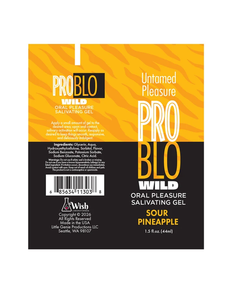 Little Genie Problo Wild Salivating Oral Gel — Sour Pineapple 1.5 oz - LG-BT.543