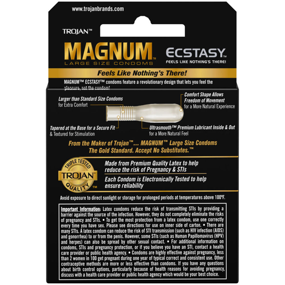 Trojan Magnum Ecstasy - 3 Pack by Paradise Marketing