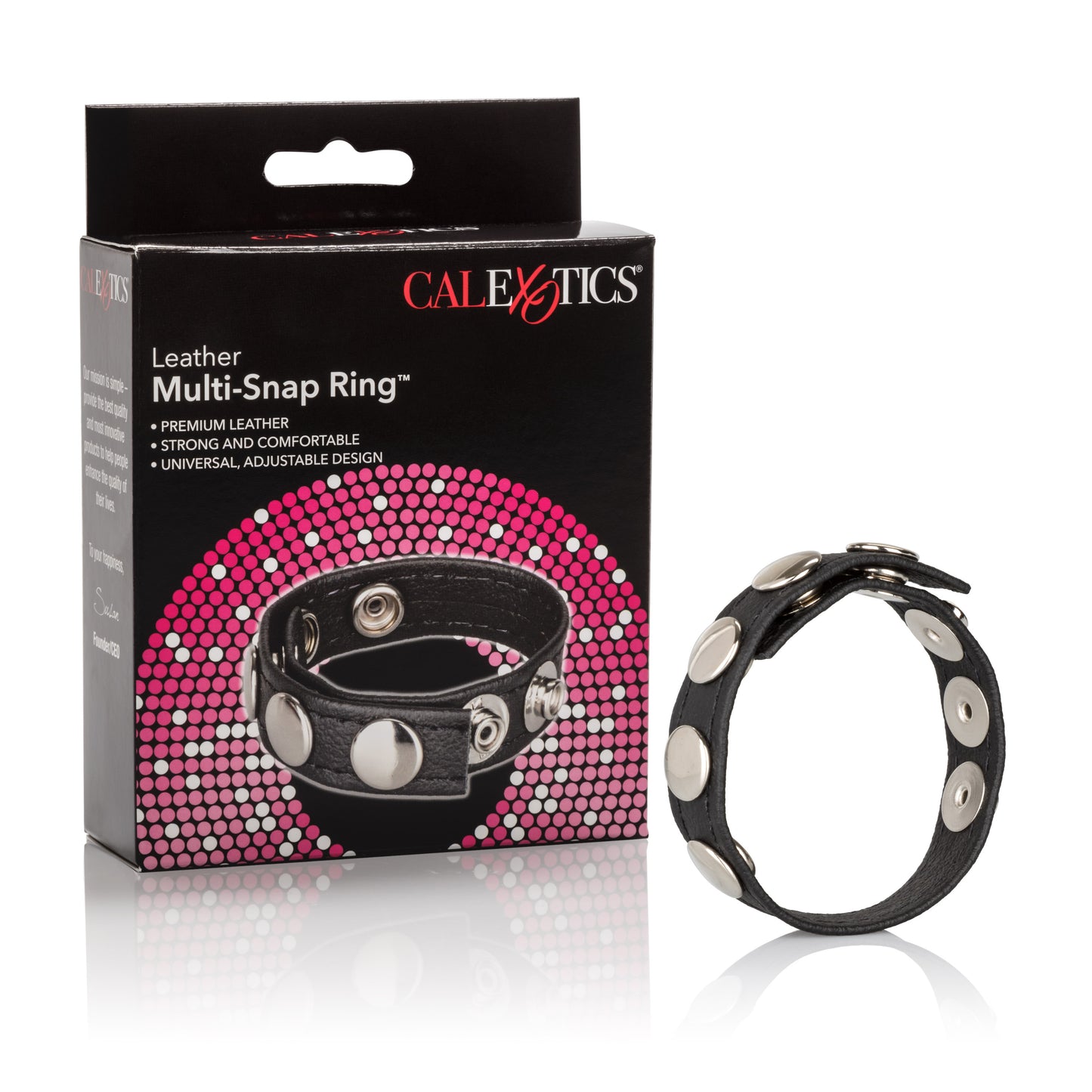 Leather Multi-Snap Ring by CalExotics