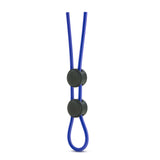 Blush Stay Hard Silicone Double Loop Cock Ring — Blue - BL-32092