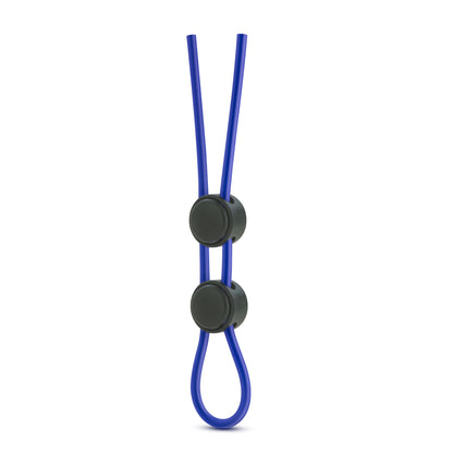 Stay Hard - Silicone Double Loop Cock Ring - Blue by Blush