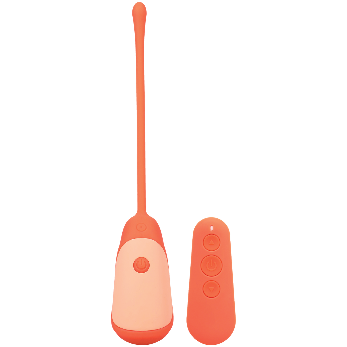 Doc Johnson Mood Play Vibrating Egg with Remote — Orange - DJ1472-09-BX