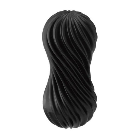 Tenga Flex Rocky Reusable Masturbation Sleeve — Black - TN473