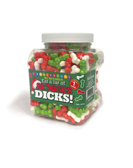 Little Genie St. Nick's Phallus-Shaped Novelty Candy Jar, 1 lb - LG-CP1260
