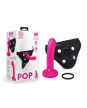 Together Pop 5.5 Silicone Dildo & Harness Set by Together