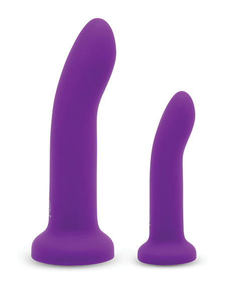 Together DUO 2‑Piece Silicone Dildo & Adjustable Harness Set (5.5" & 7.75")