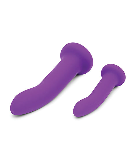 Together DUO 2‑Piece Silicone Dildo & Adjustable Harness Set (5.5" & 7.75")
