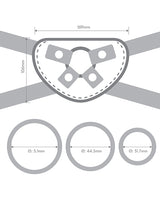 Together DUO 2‑Piece Silicone Dildo & Adjustable Harness Set (5.5" & 7.75")