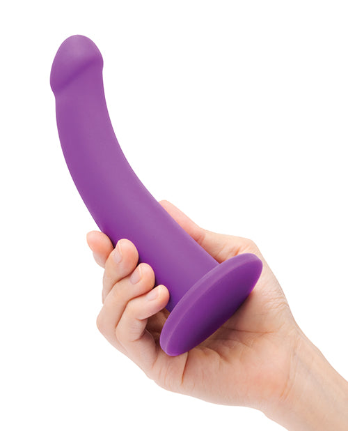 Together Tilt 6.5 Vibrating Silicone Dildo & Harness Set by Together