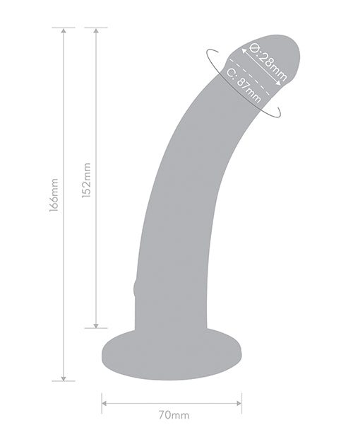 Together Tilt 6.5-inch Vibrating Silicone Dildo & Harness Set