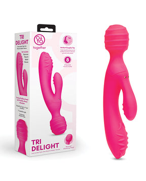 Together Tri Delight Dual-Ended Triple Stim Wand & Rabbit Vibrator by Together