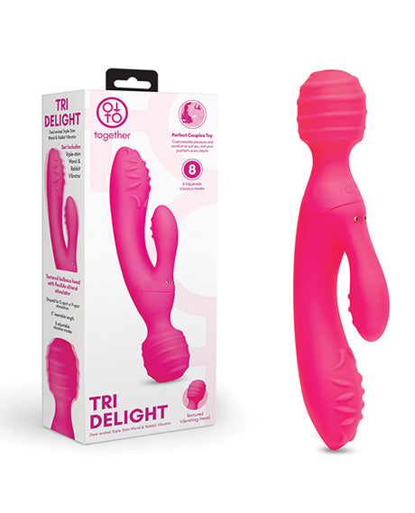 Together Tri Delight Dual-Ended Triple Stim Wand & Rabbit Vibrator by Together