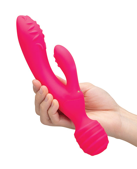 Together Tri Delight Dual-Ended Triple Stim Wand & Rabbit Vibrator by Together