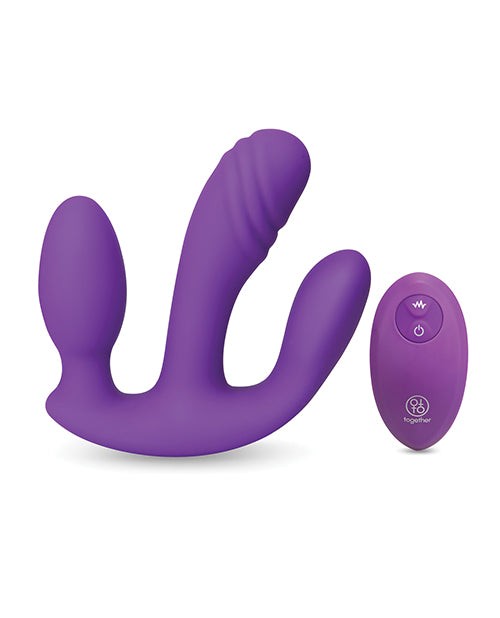 Together Blended Pleasure Remote Controlled Triple-Pronged Vibrator by Together