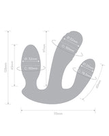 Together Blended Pleasure Remote Controlled Triple-Pronged Vibrator by Together