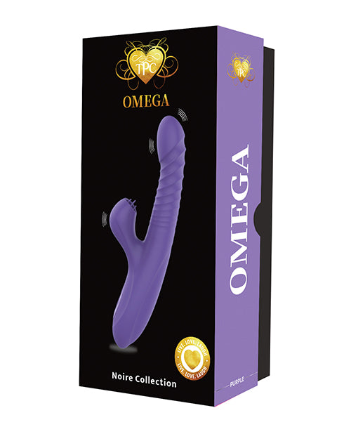 Omega Multi Function Warming Head Rabbit Vibe - Purple by Noire Collection