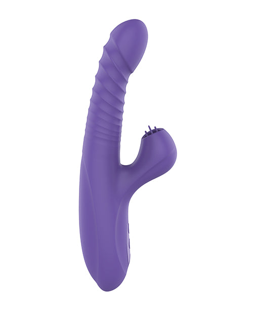 Omega Multi Function Warming Head Rabbit Vibe - Purple by Noire Collection