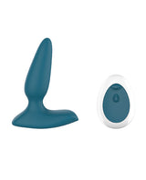 Canna Vibrating Butt Plug w/Remote Control - Blue/Green by The Pleasure Company