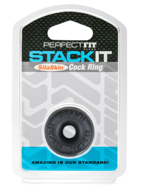 Perfect Fit Stackit Stackable Cock Ring — Black - PF-CR13B