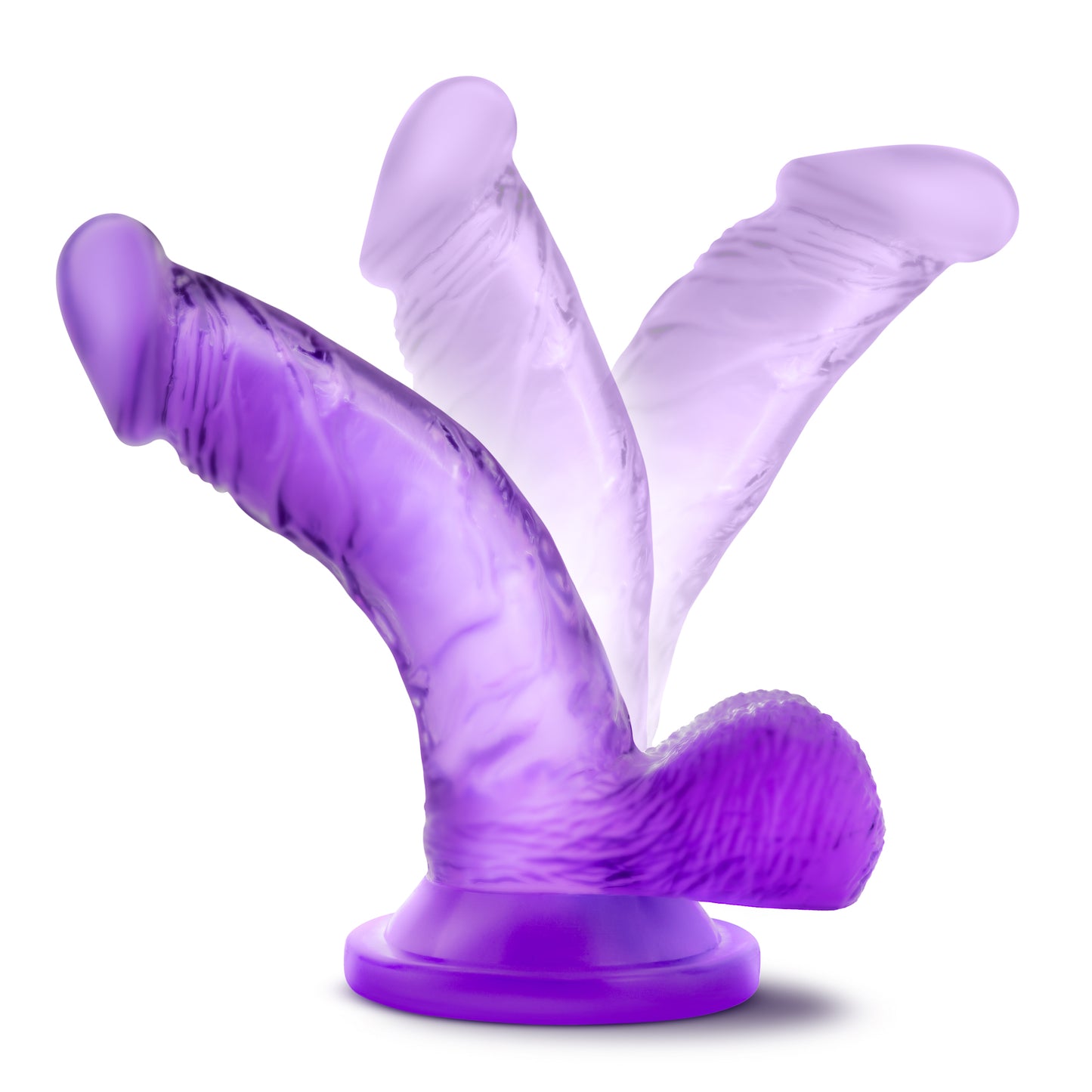 Naturally Yours - 4 Inch Mini Cock - Purple by Blush