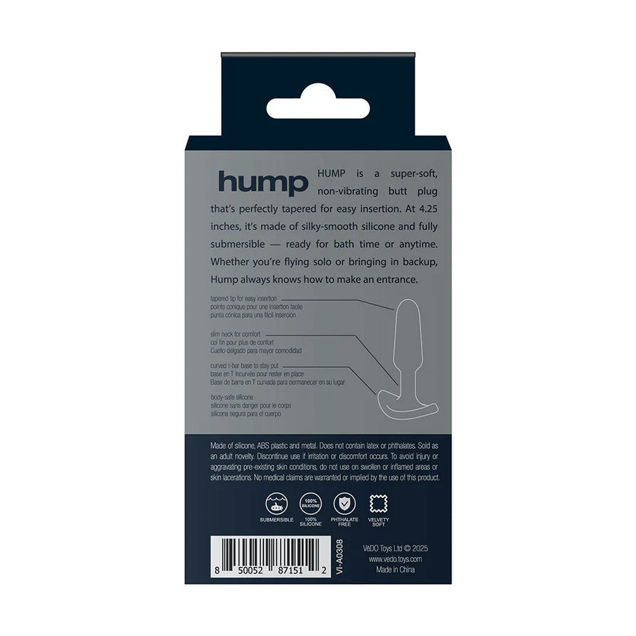 Hump Silicone Anal Plug - Black