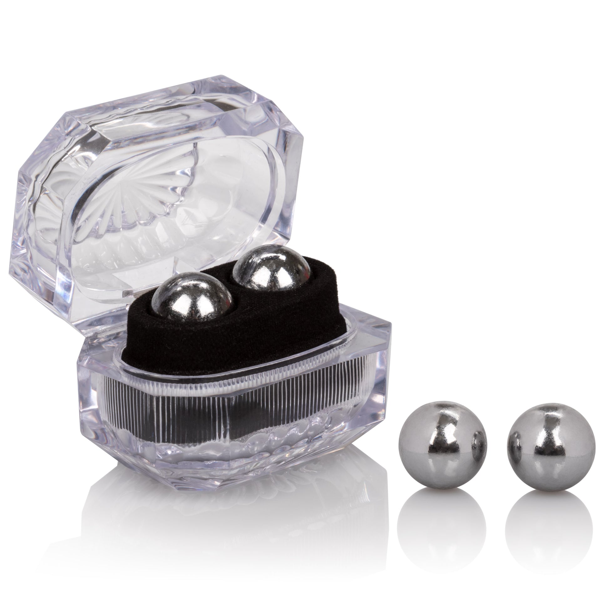 Weighted Orgasm Balls Metallic - Silver by CalExotics